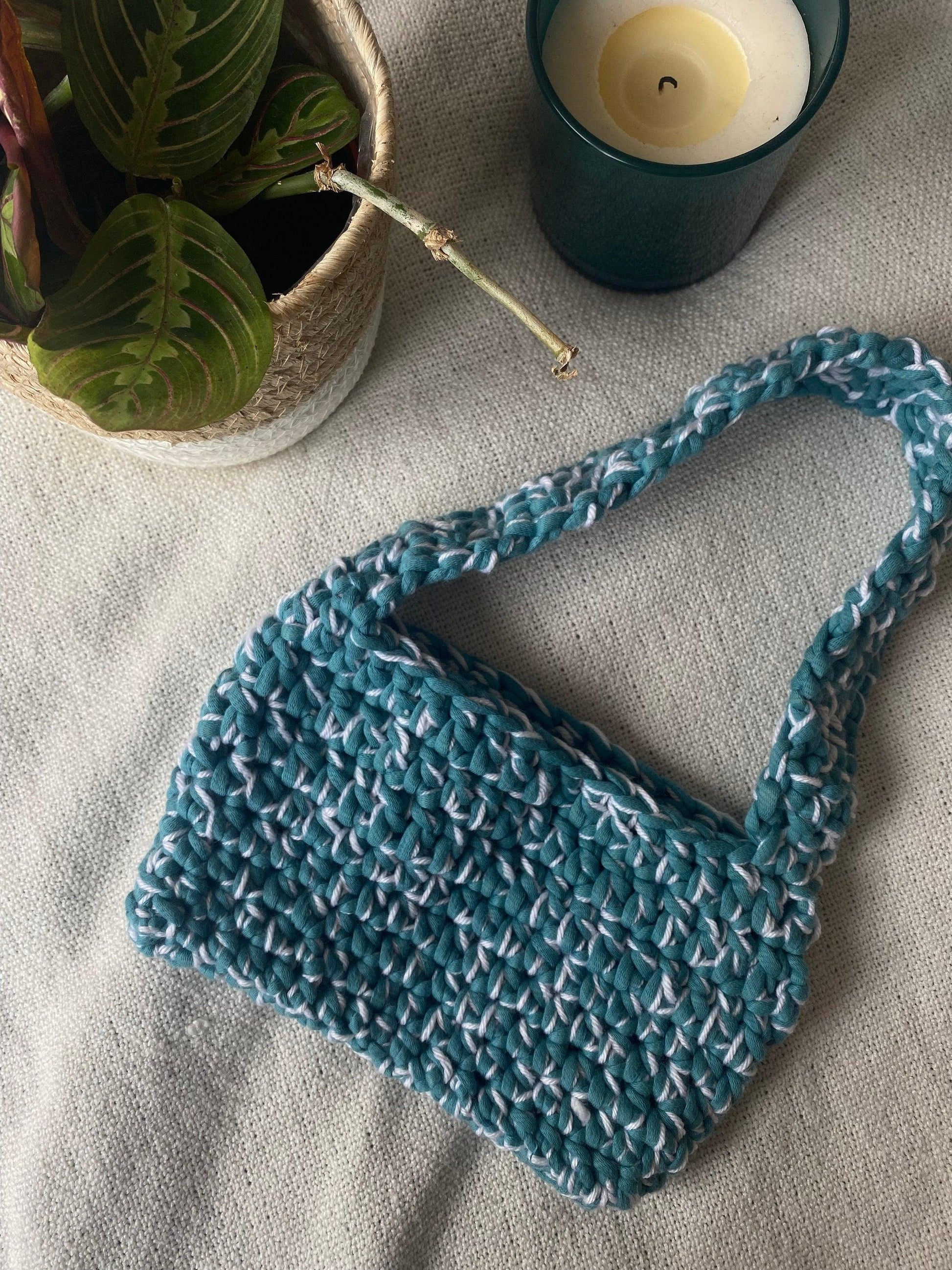 sac à main en gros fil, sac à bandoulière, sac à main, article au crochet fait à la main